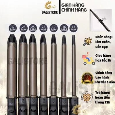 Máy uốn tóc làm xoăn GALI xoay trục, Model 904 kiểu Hàn Quốc; Sz 9 13 16 19 22 25 28 32 38; YOUNGGALI 110-240v Galistore