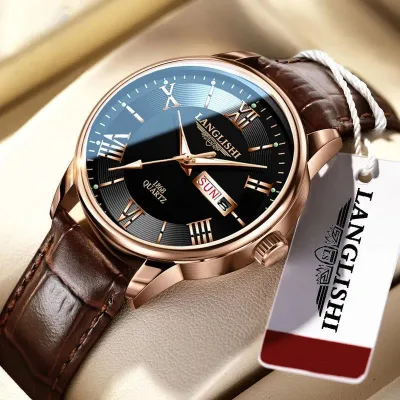 Đồng Hồ Nam Chính Hãng LANGLISHI TD2 Dây Da Cao Cấp Có Lịch Ngày Phong Cách Thời Trang Doanh Nhân Đẹp Giá Rẻ