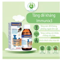 Siro Immunix3 Children - Bổ sung vitamin và khoáng chất, hỗ trợ tăng cường sức đề kháng, hệ miễn dịch cho trẻ Chai 150ml