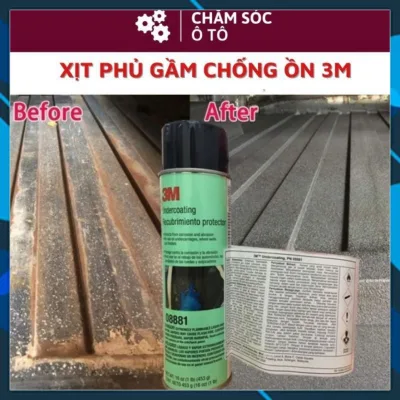 Xịt Chống Ồn Ô Tô, Phủ Gầm Chống Rỉ Sét Gầm Xe, Chống Mục Rỉ Hốc Bánh Ô Tô 3M Chính Hãng, Bảo Dưỡng Khoang Máy
