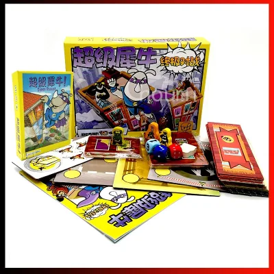 Board Game Rhino Hero Super Battle and Normal - Một trò chơi xếp chồng 3D lộn xộn Trò chơi tiệc gia đình Trò chơi xếp hình
