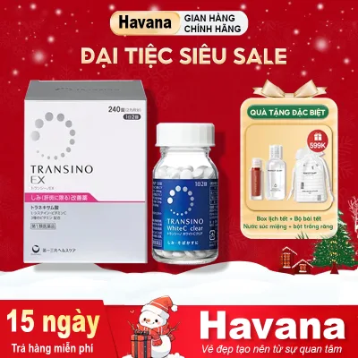 Viên Uống Trắng Da Transino Nhật Bản Trắng Da, Mờ Nám, Tàn Nhang