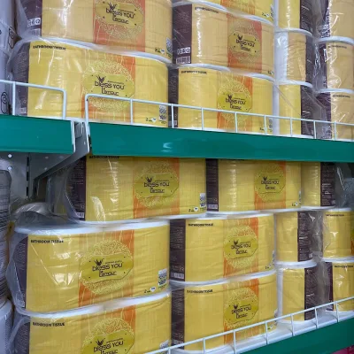 (Hoả Tốc HCM) Có Mã QR - Lốc 10 Cuộn Vàng Giấy Vệ Sinh Bless You Lamour 3 Lớp