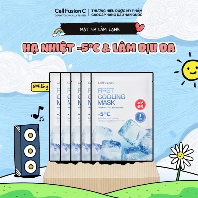 Mặt Nạ Hạ Nhiệt - 5 Độ & Làm Dịu Da Cell Fusion C First Cooling Mask 27g*5Miếng