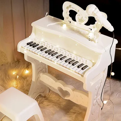 Đồ Chơi Đàn Piano Điện Tử Đa Năng Cho Bé – Kèm Micro, Tập Chơi Nhạc, Quà Tặng Bé Gái