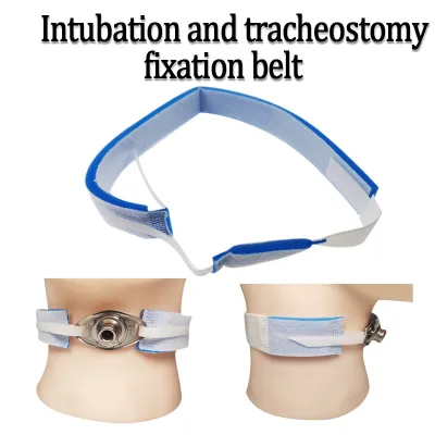 Dây đeo thiết bị cố định khí quản có thể tái sử dụng Bọt biển Velcro Hỗ trợ cổ Ống thông cố định Dây đeo
