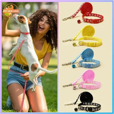 Dây dắt chó mèo in dấu chân, dây dắt Pet có thể điều chỉnh, dây dắt chó mèo