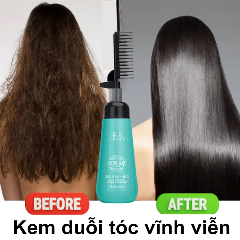 kem duỗi tóc vĩnh viễn, chăm sóc tóc,kem dưỡng tóc,nuôi dưỡng tóc, phục hồi chất tóc hư tổn, không làm tổn thương tóc,Kem Duỗi Tóc Mượt Mà Dễ Sử Dụng 180ml