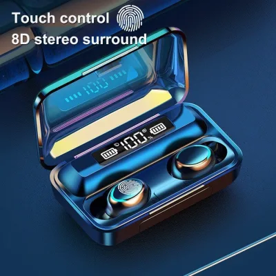 Tai nghe cảm ứng TWS F9 bluetooth phiên bản mới cao cấp pro , micro gắn trong giúp hạn chế tiếng ồn, âm thanh tốt hơn, cảm ứng nhạy hơn