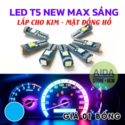 Bóng đèn led T5 3SMD 3030 gắn mặt đồng hồ xe máy DC12v