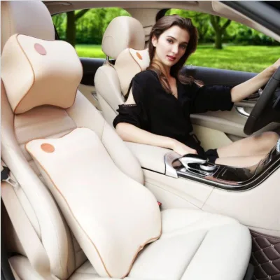 Bộ gối tựa đầu và lưng ô tô cao su non cao cấpF (be) - Phụ Kiện Trên Otô - Chăm Sóc oto, Xe Hơi- Nội Thất Otô 206672 - be