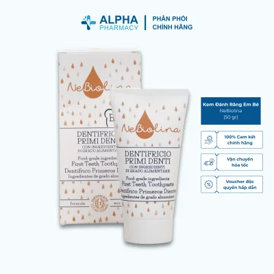 Kem Đánh Răng Cho Bé Nuốt Được NeBiolina - 50g
