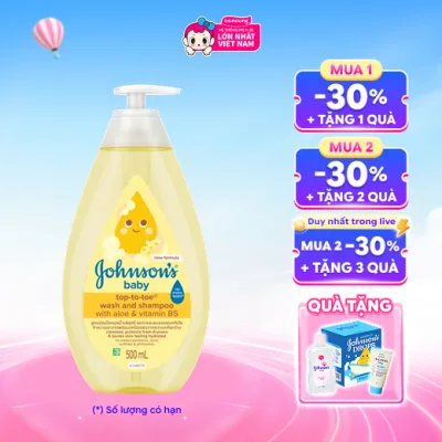 Sữa tắm gội toàn thân Johnson Baby cho bé 500ml (Bao bì mới)