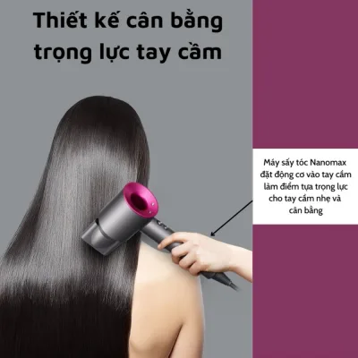 Máy Sấy Tóc Công Nghệ ION Âm KAW K3500- Công Suất 1600W,Phụ Kiện Tạo Kiểu Tóc