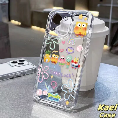 Ốp Lưng IPhone Tương Thích Cho IP 16 15 Pro Max 11 12 13 14 Pro Max X XR XS Max 7Plus 8Plus SpongeBob Doll Silicon Trong Suốt Mềm Thời Trang -KL