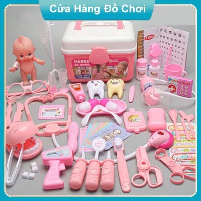 Đồ Chơi Bác Sĩ Trẻ Em, Gồm Hộp Y Tế Y Tá, Tiêm Ống Nghe Dụng Cụ Cho Bé 2 - 6 Tuổi Đồ Chơi Nhà Trò Chơi Kết Hợp