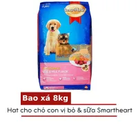 [Bao Xá 8kg] Hạt Cho Chó Con SMARTHEART PUPPY - Vị Thịt Bò và Sữa - [Nông Trại Thú Cưng]