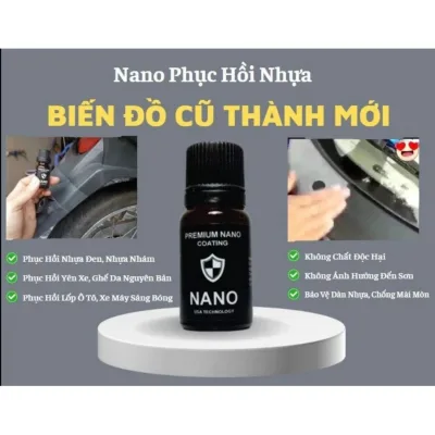 Phục Hồi và Bảo Vệ: Công Nghệ Nano Dưỡng & Đánh Bóng Cho Nhựa Đen Ô Tô và Xe Máy