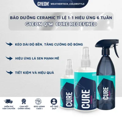 GYEON Q2M CURE REDEFINED, Dung Dịch Bảo Dưỡng Ceramic Pha Tỉ Lệ 1:1 Hiệu Ứng Trên 6 Tuần