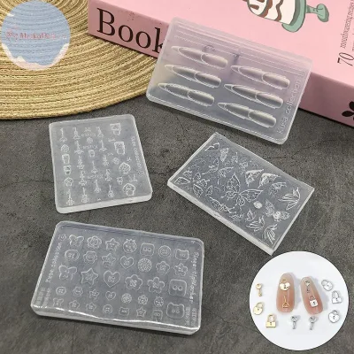 MeikoDeft Hoạt Hình Nút Khóa Chìa Khóa Silicon Khuôn Làm Móng Tay Trang Trí Phụ Kiện Dập Móng Tay DIY Dụng Cụ Nghệ Thuật VN