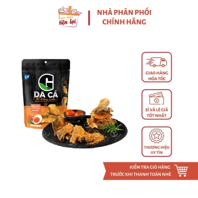 Da cá trứng muối, trứng muối cay, tiêu đen sấy giòn G Kitchen gói 25g và 50g (Giòn tan, Không tanh, Không xuống dầu)