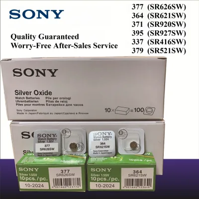 10 chiếc pin đồng hồ Sony 377 / 626 621 / 364 371 / 920 395 / 927 337 / 416 379 / 521; máy tính; đồ chơi; thiết bị y tế.