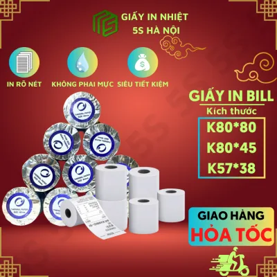 Giấy In Bill K80 K57 In Hóa Đơn Bán Lẻ POS Taxi Giá Rẻ