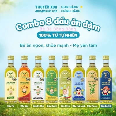 Dầu Thực Vật Macca/Óc Chó/Oliu/Mè Cho Bé Ăn Dặm Các Loại Thuyền Xưa