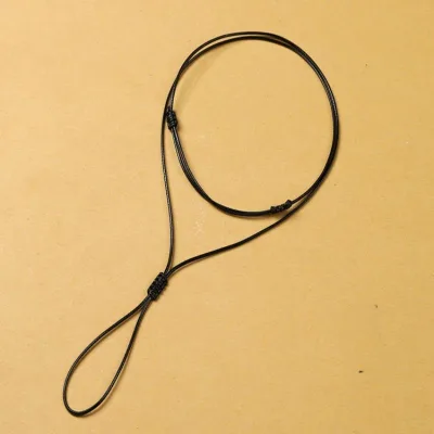 Dây da chống thấm nước Vòng cổ Mặt dây chuyền Handmade bện dây DIY Trang sức cho nam nữ