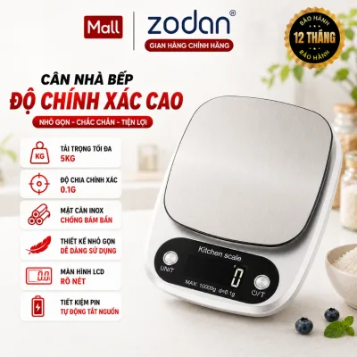 Cân tiểu ly điện tử 5.0Kg ZODAN C105 - chính xác từng gam, chính hãng BH 1 Năm