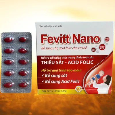 Fevitt Nano Red Letters 100 Tablets - Rostex - Vinaphar - Purifying Vitamins - Multivitamins
