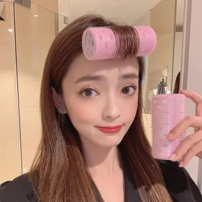 💞Cherry💞 Lô Uốn Tóc Mái Tạo Kiểu Tóc Phồng Tự Dính Phong Cách Hàn Quốc Cho Nữ