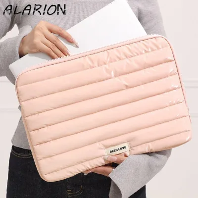 Vỏ bảo vệ máy tính ALARION, Vỏ mềm Túi đựng máy tính xách tay 14 inch, Túi đựng máy tính xách tay nhẹ phong cách Hàn Quốc đơn giản cho máy tính xách tay