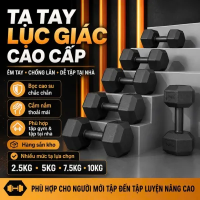 Tạ Tay 2KG 3KG 5KG 8KG Cement hàng cao cấp Yasu thể Dục Tại Nhà Tập Gym Yoga Pilates