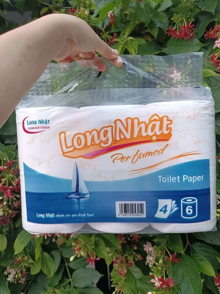 2 LỐC GIẤY VỆ SINH LONG NHẬT KHÔNG LÕI. LỐC 6 CUỘN