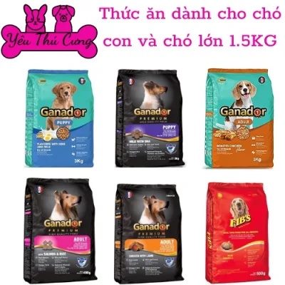 Thức Ăn Hạt Khô Ganador Đồ Ăn Cho Chó Con, Chó Lớn 1.5kg - YÊU THÚ CƯNG