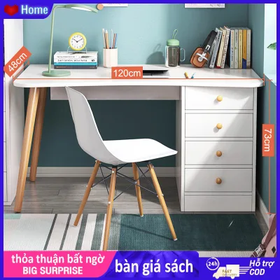 HOMESENCE bàn giá sách bàn làm việc bằng gỗ có thể được sử dụng cho mười năm có tủ Trang chủ/Văn phòng/Trường học