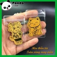 Miếng dán Mèo thần tài - chiêu tài, hút lộc dán điện thoại hoặc đựng trong ví