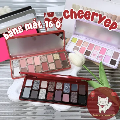 Bảng Phấn Mắt QianYan Cheeryep 16 Ô, Tone Màu Đa Dạng, Nhũ Lì
