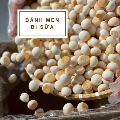 500g Bánh Men Bi Sữa giòn béo thơm ngon - ăn vặt siêu Ngon - phù hơp cho mọi lứa tuổi - đồ ăn vặt - ăn vặt - bách hóa online uy tín