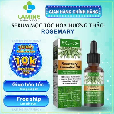 Serum Mọc Tóc Hoa Hương Thảo Rosemary Esssential Oil - Tinh Chất Mọc Tóc Dày Rậm Chăm Sóc Tóc và Da Đầu