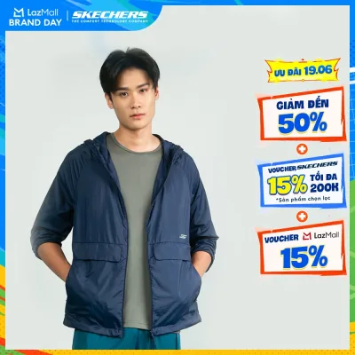 Áo Khoác Có Nón Nam Skechers Walking Performance Hooded Jacket - SP325M369-02MZ