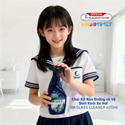 3M Chai Xịt Bảo Dưỡng và Vệ Sinh Kính Xe Hơi PN38191LT GLASS CLEANER - Dung tích 400ml