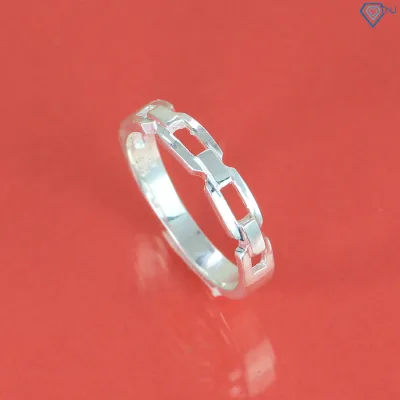 Cheap Genuine Silver Men's Chain Rings Nna0231 - Tnj Jewelry