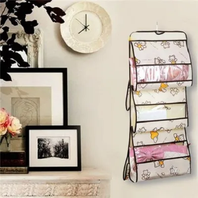 Hanging Bag to Protect Handbags - Bags - Wallets - 5 Convenient Compartments to Prevent Loss and Difficulty Finding Them
