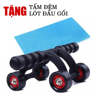 Con lăn tập bụng Yoga, Dây Ngũ Sắc tập Gym, Dụng cụ tập cơ bụng, đế hít chữ T tập GYM, YOGA tại nhà