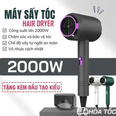 2-Way Hot and Cold Hair Dryer with Large Capacity 2300W, Quick Drying, 3 Styling Drying Modes, Salon-Standard Hair Care with Duckbill Attachment
