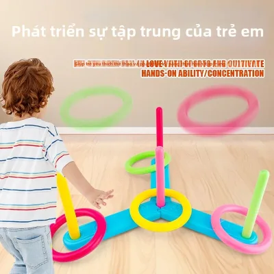 Trò Chơi Ném Vòng Tương Tác Cho Trẻ Em, Chơi Trong Nhà Ngoài Trời, Trò Chơi Thi Đấu Vòng Tròn Cho Bố Mẹ Và Con, Đồ Chơi Bãi Biển Dành Cho Trẻ Từ 3-12 Tuổi, Chất Liệu Nhựa