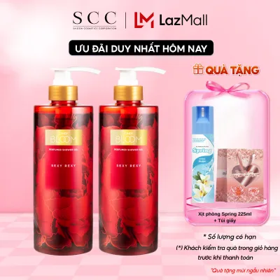 Combo 2 Sữa tắm nước hoa Cindy Bloom Sexy Rexy hương gợi cảm quyến rũ 640g/chai