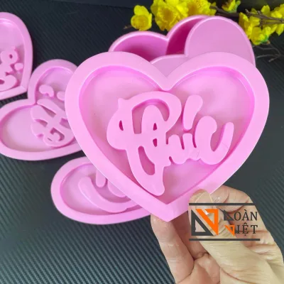 M1 BỘ 4 MẶT KHUÔN I Khuôn TIM NHẤN XÔI sắc nét I Bộ 4 hình PHÚC LỘC THỌ HỶ 15cm I NHỰA VIỆT NAM, AN TOÀN CHO SỨC KHOẺ. Phục vụ đám tiệc, khai trương, mừng thọ. Đồ gia dụng Nhà Bếp Dụng cụ pha chế Nguyên liệu Thực Phẩm